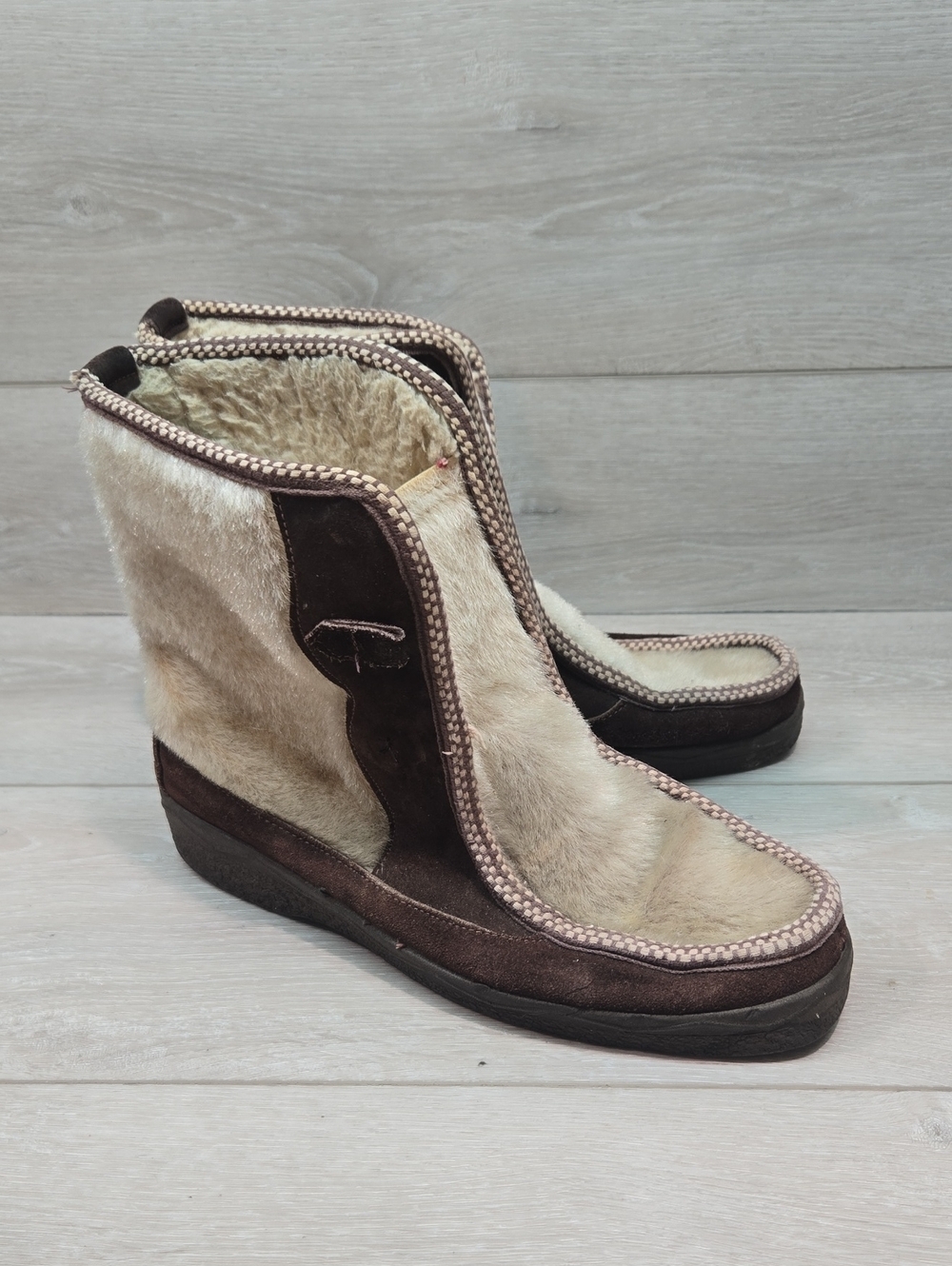 Vintage Apres Italian Boots Ski Snow Winter Ankle Boots Shoes US 9 UK 40 Italy